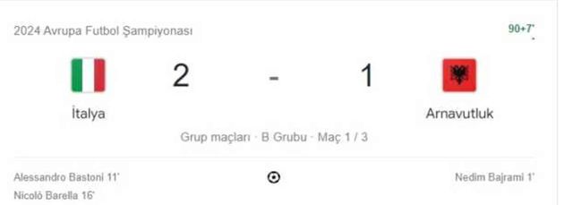 İtalya-Arnavutluk maçı kaç kaç, bitti mi? MAÇ SONUCU! İtalya-Arnavutluk maçı ne oldu?