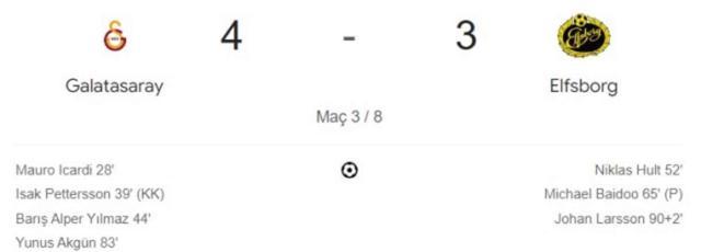 Galatasaray Elfsborg maç özeti ve golleri izle! (VİDEO) Galatasaray Elfsborg geniş özeti! Golleri kim attı, maç kaç kaç bitti?