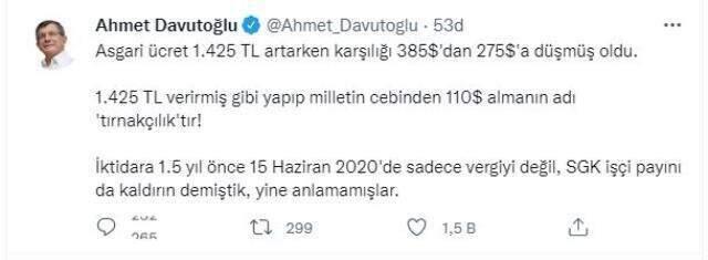 Ali Babacan'dan asgari ücret için ilk tepki: Daha vatandaşlarımızın eline geçmeden erimeye başlayacak