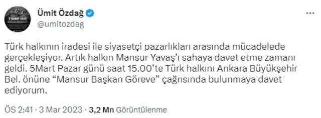 Özdağ'ın 'Mansur Yavaş' çağrısına Muharrem İnce'den ilk yorum! Hiç doğru bulmam
