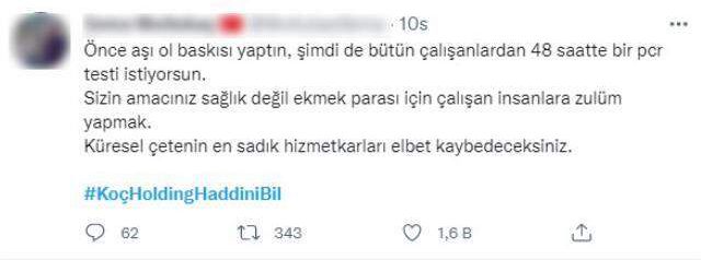 Binlerce tweet atıldı! Koç Holding'in çalışanlarına yönelik başlattığı uygulamaya tepki yağıyor