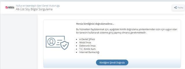 E devlet soyağacı sorgulama nasıl yapılır? E devlet soyağacı sorgulama!