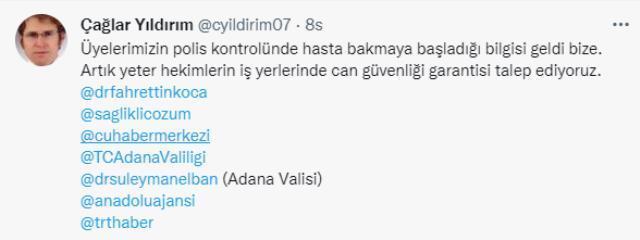 Adana Çukurova Devlet Hastanesi'nin acil servisi 50 kişilik grup tarafından basıldı, sağlıkçılar hizmetten çekildi