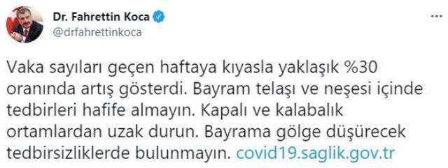 Son Dakika: Türkiye'de 19 Temmuz günü koronavirüs nedeniyle 50 kişi vefat etti, 7 bin 667 yeni vaka tespit edildi