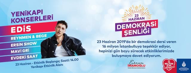 Yenikapı CANLI YAYIN! Yenikapı canlı izle! 23 Haziran Demokrasi Şenliği Yenikapı canlı!
