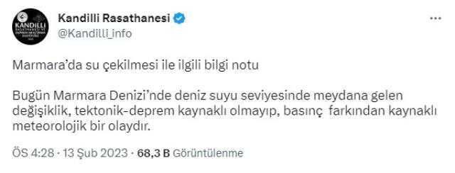 Marmara Denizi neden çekildi? Marmara Denizi'nin çekilmesi deprem ile mi ilgili?