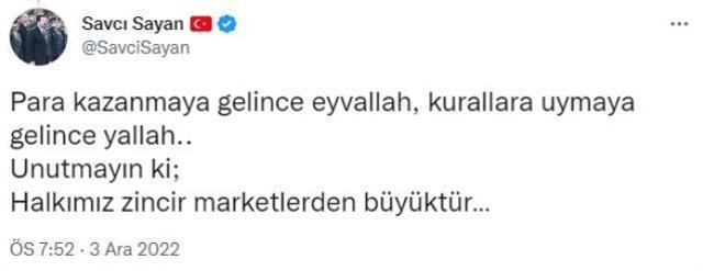 10 marketin mühürlendiği Ağrı'da Sayan'dan ilginç paylaşım: Demek ki isteyince oluyormuş!