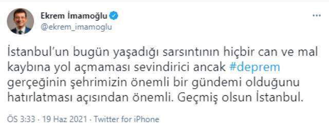 Son Dakika: İstanbul'da 3.9'luk deprem! Merkez üssü Kartal