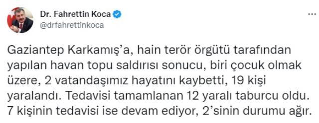 Son Dakika: Terör saldırıları nedeniyle Gaziantep'in Karkamış ilçesinde okullar 1 hafta tatil edildi
