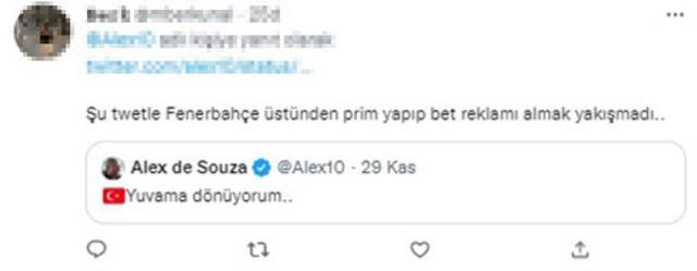 Hiç yakışmadı Alex! Yuvasına dönüş sebebi sadece Fenerbahçelileri değil herkesi üzdü