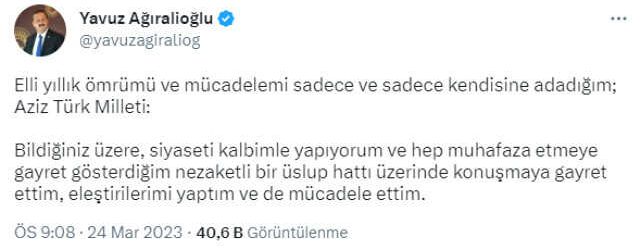 İYİ Partili Yavuz Ağıralioğlu geri adım atmıyor: Kırgın bir şekilde oy verilecek, ben bu vebale ortak olmayacağım