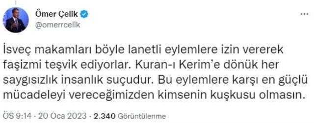 Kur'an yakma eylemine izin veren İsveç'in Ankara büyükelçisi bakanlığa çağrıldı! Skandallar bitmek bilmiyor