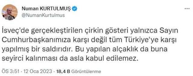 Son Dakika: Stockholm'deki skandal olayın ardından İsveç Büyükelçisi, Dışişleri'ne çağrıldı