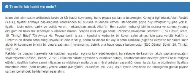 Diyanet 'Fiyatları tayin eden, darlık ve bolluk veren Allah'tır' fetvası nedir?