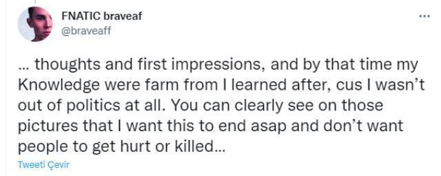 Ukrayna'daki savaşa destek veren profesyonel oyuncu takımdan uzaklaştırıldı