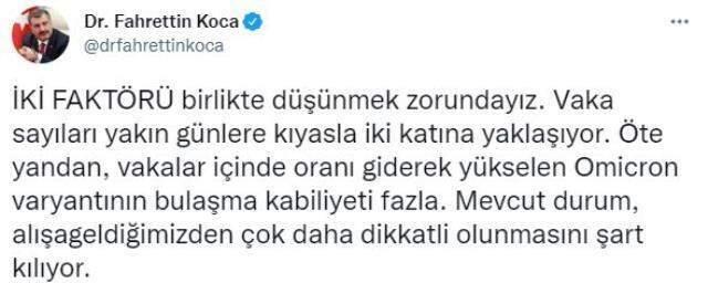 Son Dakika: Türkiye'de 30 Aralık günü koronavirüs nedeniyle 139 kişi vefat etti, 39 bin 681 yeni vaka tespit edildi