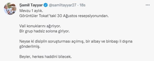 Resepsiyona gelen albay, kapıda kendisini karşılayan valiyi umursamadan geçti! Görev yeri değiştirildi