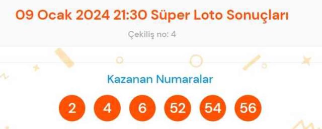 Süper Loto sonuçları açıklandı! 9 Ocak Süper Loto kazanan numaralar neler? Süper Loto sonuçlarına ne zaman, nereden bakılır?