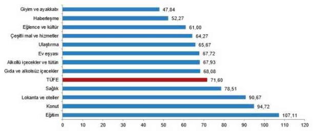Enflasyon haziran ayında yüzde 1,64 arttı, yıllık bazda yüzde 71,60 oldu