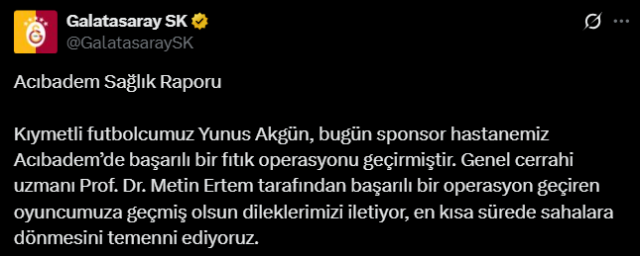 Haftalarca yok! Galatasaray'ın yıldızı bıçak altına yattı