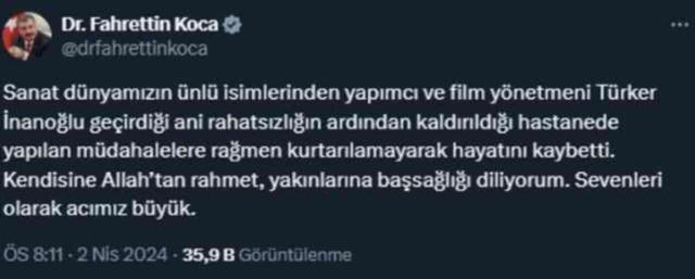 Türker İnanoğlu öldü mü? Türker İnanoğlu hasta mıydı, neden öldü?