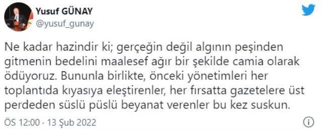Galatasaray'ın ağır topundan olay gönderme! Yusuf Günay'dan yaylım ateşi