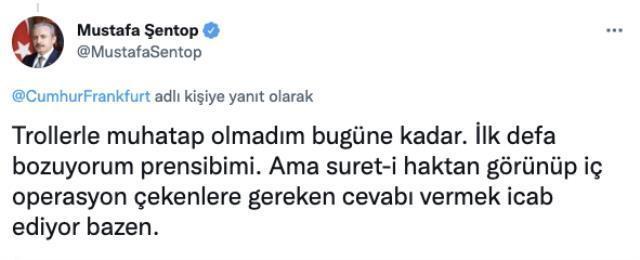 TBMM Başkanı Şentop 'Arkadaşa temiz don lazım' paylaşımına sinirlenip, kendini tutamadı