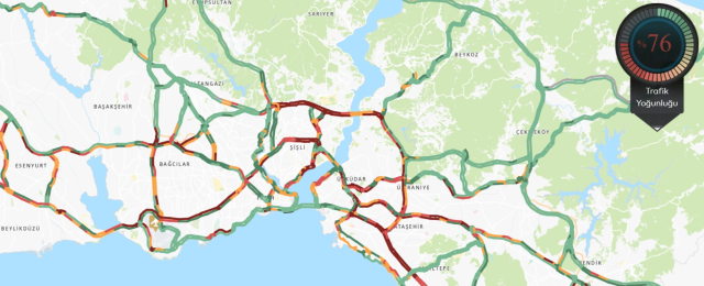 Trafik durumu haritası (CANLI) 30 Nisan İstanbul'da trafik yoğunluğu yüzde kaç?