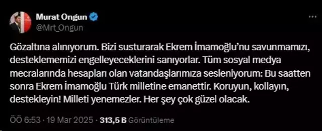 Ekrem İmamoğlu gözaltına alındı