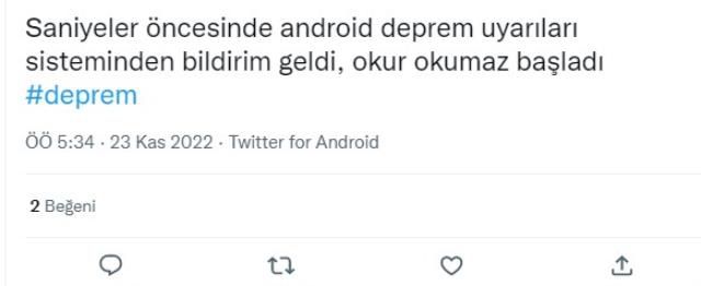 Depremden saniyeler önce telefonlara bildirim geldiği iddiası! Birçok kişi ekran görüntüsü paylaştı