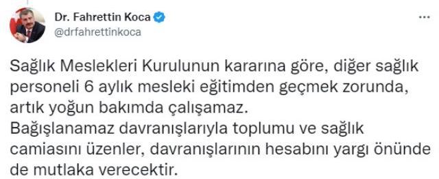 Son Dakika: Tokat'taki özel hastanede yoğun bakımdaki hastaya şiddet uygulayan sağlık çalışanlarının cezası kesildi