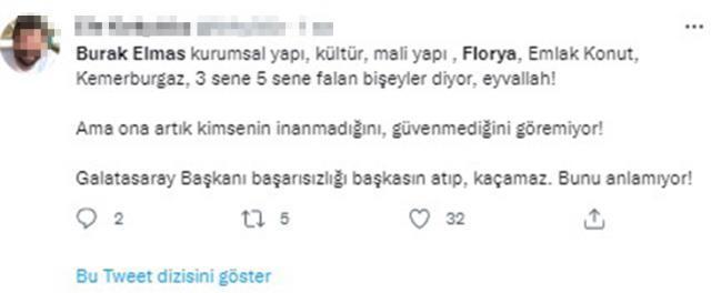 'Florya'nın parasıyla borç bitiyor' diyen Burak Elmas'a tepki yağıyor: Sözlerine nasıl inanabiliyorsunuz?