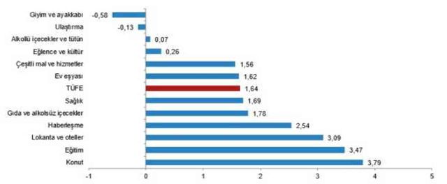Enflasyon haziran ayında yüzde 1,64 arttı, yıllık bazda yüzde 71,60 oldu