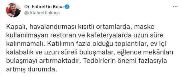 Son Dakika: Türkiye'de 6 Ocak günü koronavirüs nedeniyle 156 kişi vefat etti, 68 bin 413 yeni vaka tespit edildi