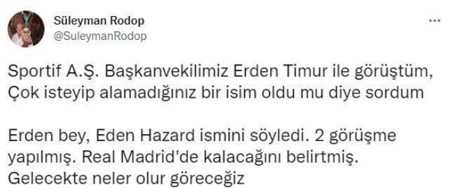 Görüşme bile gerçekleştirmiş! İşte Erden Timur'un isteyip de Galatasaray'a getiremediği tek futbolcu