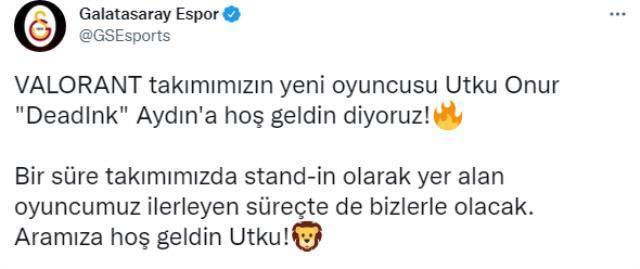 Transfer haberi taraftarı sevindirdi! Galatasaray Espor'dan yeni transfer geldi