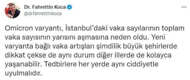 Son Dakika: Türkiye'de 4 Ocak günü koronavirüs nedeniyle 137 kişi vefat etti, 54 bin 724 yeni vaka tespit edildi