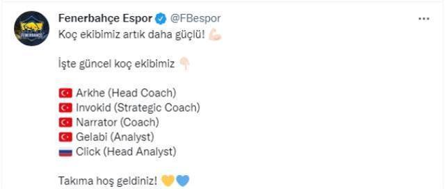 Fenerbahçe yeni koç ekibini duyurdu