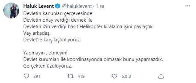 Şarkıcı Haluk Levent, yangınların söndürülmesi için derneğiyle helikopter kiralıyor