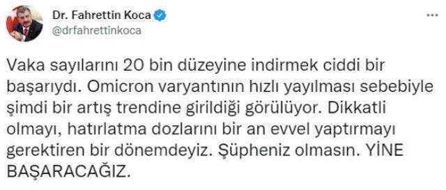 Son Dakika: Türkiye'de 28 Aralık günü koronavirüs nedeniyle 184 kişi vefat etti, 32 bin 176 yeni vaka tespit edildi