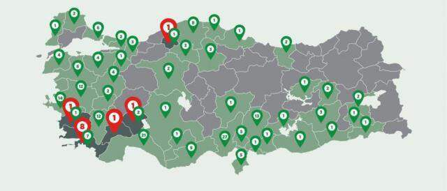 47 ilde 209 orman yangını kontrol altına alındı, 5 ilde 13 noktada söndürme çalışmaları sürüyor