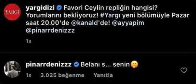 Yargı'nın Ceylin'i Pınar Deniz olay oldu! Oynadığı dizinin paylaşımına küfürlü yorum