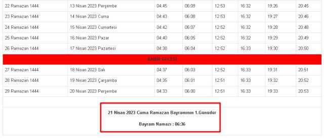 Karaman 2023 Bayram Namazı saat kaçta kılınacak? Karaman'da Ramazan Bayramı namazı ne zaman, saat kaçta? Karaman bayram namazı hangi gün?