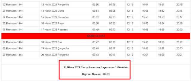 Kars 2023 Bayram Namazı saat kaçta kılınacak? Kars'ta Ramazan Bayramı namazı ne zaman, saat kaçta? Kars bayram namazı hangi gün?