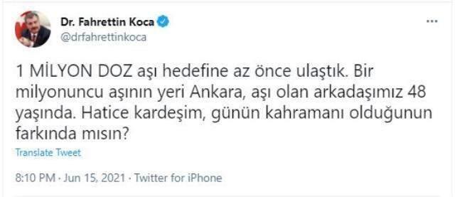 Son Dakika: Türkiye bir günde 1 milyon 118 bin koronavirüs aşısı yapıldı