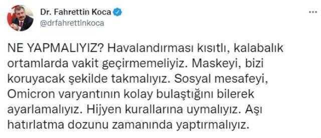 Son Dakika: Türkiye'de 3 Ocak günü koronavirüs nedeniyle 160 kişi vefat etti, 44 bin 869 yeni vaka tespit edildi