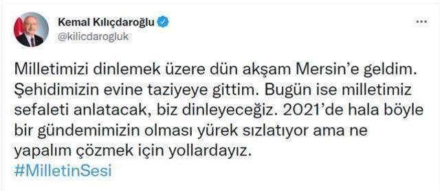 Kılıçdaroğlu miting öncesi şehit ailesini ziyarete etti