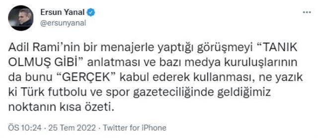 Yılmaz Vural, Fenerbahçe'nin eski futbolcusu Adil Rami'nin skandal prim iddiasına karşı sessizliği bozdu