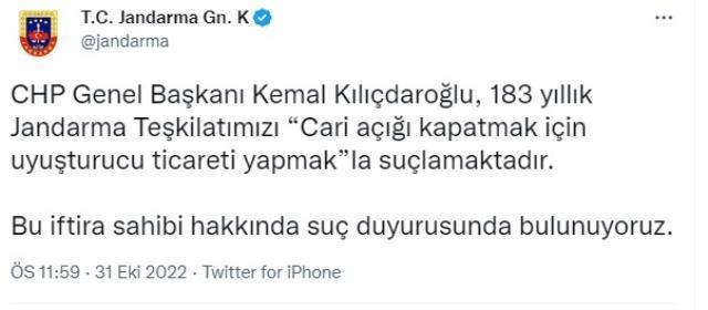 Emniyet Teşkilatı, Kılıçdaroğlu hakkında suç duyurusunda bulundu