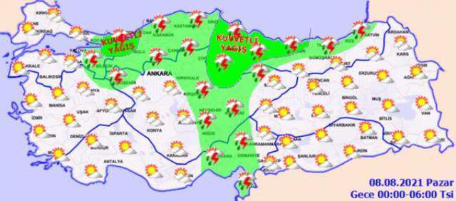 Meteoroloji'den şiddetli yağmur uyarısı! Şemsiye yetmeyecek, yağmurlukları hazırlayın